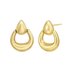 Sculpted Door Knocker Earrings